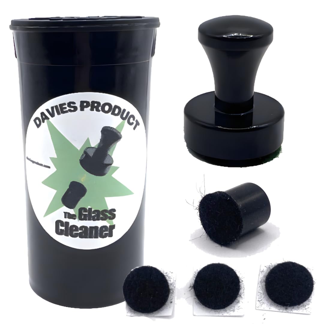 The Glass Cleaner Magnetic Kit | Mini/Small, 9.5 mm Size | For Water Pipes, Vases, Windows, Aquariums and Small & Unique Sizes | Cleans Hard to Reach