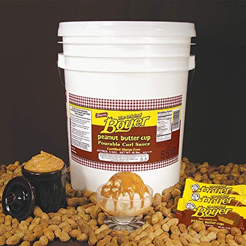 Peanut Butter Curl Sauce, 5 Gallon, 45 Pound -- 1 each.
