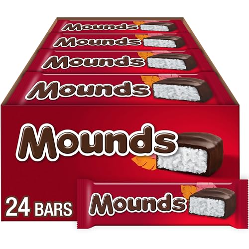 MOUNDS Coconut and Dark Chocolatey Candy Bars, 1.75 oz (24 Count)