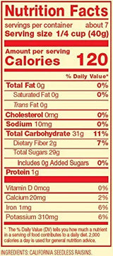 Sun-Maid California Raisins Mini Snacks Bags, 6 oz