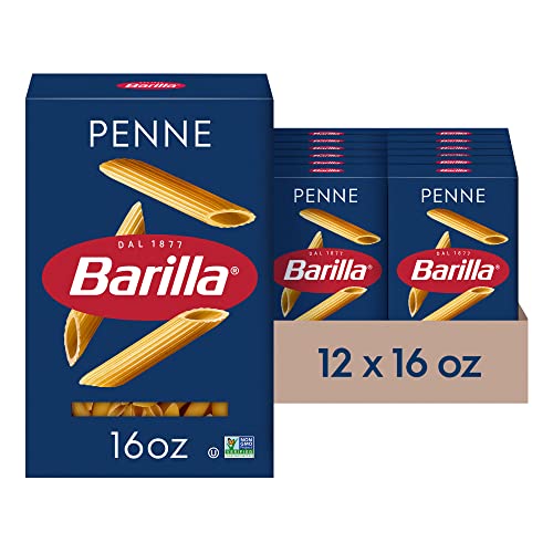 Barilla Penne Pasta, 16 oz. Box (Pack of 12) - Non-GMO Barilla Penne Pasta, 16 oz. Box (Pack of 12) - Non-GMO Pasta Made with Durum Wheat Semolina