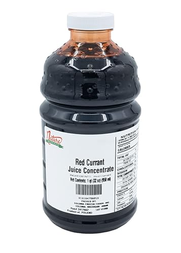 Nature Blessed 100% Pure Red Currant Concentrate - 1 Quart (1/32 fl oz bottle), Applications: Home Wine Making, Brewing, Distilling, Smoothies, Jelly