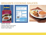 NT# Brahim's Sauce - Satay 180g -Brahim’s Satay Base Sauce is a delicious ready-to-cook sauce packed with peanuts, chillies, onions and tamarind ideal