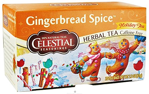 Celestial Seasonings Holiday Tea Gingerbread Spice Herb Tea, 20-count (Pack of 2)