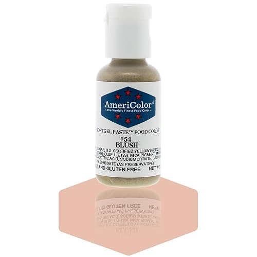 AmeriColor, Blush, 0.75 Ounce Bottle, Soft Gel Paste Food Color