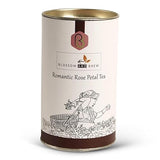 Blossom & Brew Romantic Rose Petal Tea (1.76oz) - Caffeinated Loose Leaf Black Tea with Dried Red Rose Petals - Floral Infusion for Hot or Iced Brew