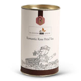 Blossom & Brew Romantic Rose Petal Tea (1.76oz) - Caffeinated Loose Leaf Black Tea with Dried Red Rose Petals - Floral Infusion for Hot or Iced Brew