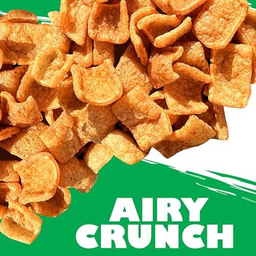 Barcel Chicharrones 2.5 oz Sharing Size Bag, Chili Pepper & Lime Flavored Spicy Puffed Wheat Snack