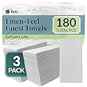 Reli. Bathroom Napkins Guest Disposable (180 Pack) Linen-Feel Guest Towels 12" x 15.75" | Cloth-Like Restroom Napkins | Paper Hand Towels