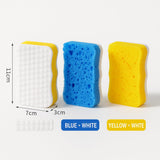 Ampang Wave-Shaped Scrub Sponges for Kitchen Cleaning - Nano Sponge & High-Foam Seaweed Cotton, Non-Scratch, Dishwasher Safe, Ideal for Washing Dishes