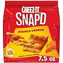 Cheez-It Snap'd Cheesy Baked Chips, Lunch Snacks, Double Cheese, 7.5oz Bag (1 Bag)