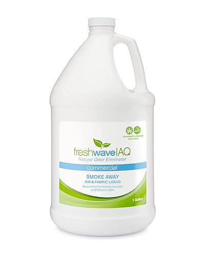Fresh Wave IAQ Commercial Smoke Away Air & Fabric Liquid, 128 Fl. Oz. | Great for Strong Odors | Safer Natural Ingredients | Odor Eliminator for Home