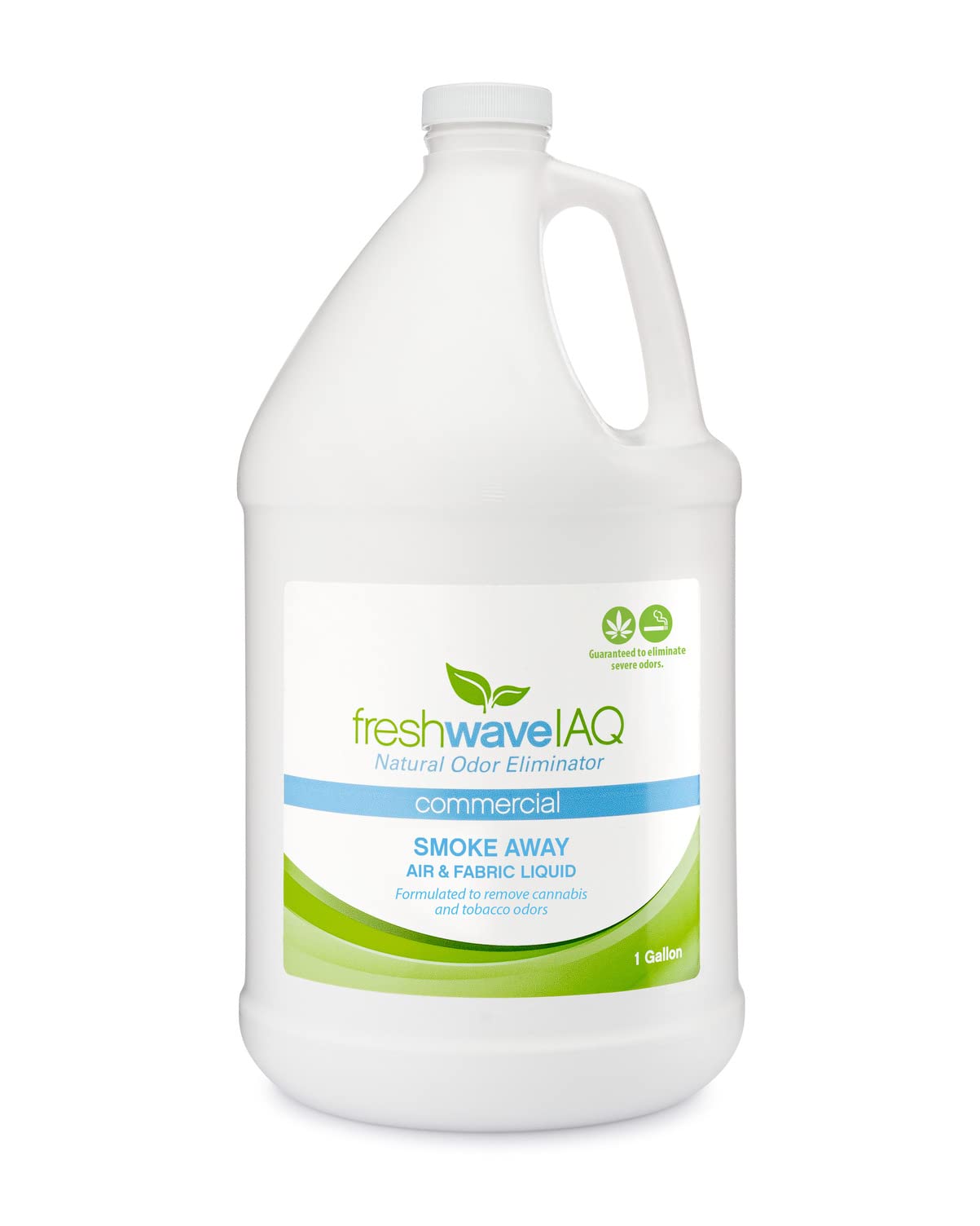 Fresh Wave IAQ Commercial Smoke Away Air & Fabric Liquid, 128 Fl. Oz. | Great for Strong Odors | Safer Natural Ingredients | Odor Eliminator for Home