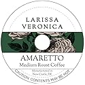 Amaretto Medium Roast Coffee (Single Serve K-Cup Pods) (Gourmet, Naturally Flavored, Whole Coffee Beans) (12 pods, ZIN: 571128) - 3 Pack