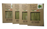 Fettuccine With Spinach (Pack of 4) - Italian Fettuccine Pasta Agli Spinaci From the region of Di Campofilone- Imported Italian Egg Pasta- 8.8 ounces