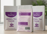 RobuFlow Herbal Tea for Feminine Balance - 20 Tea Bags (3.5 oz) - Natural Blend with Cranberry, Blueberry, Dried Peach, Hawthorn & Roselle - Supports