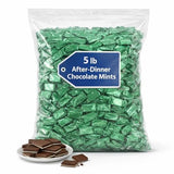 After-Dinner Chocolate Mint Candies Bulk 5 LB Pack, Rich Creamy Mint Chocolate Dessert Candy for Parties, Events, Candy Buffets, Offices, and Sharing