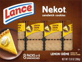 Lance Lemon Nekot Sandwich Cracker, Lemon, 8 Ounce
