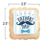 Fathers Day Cookies Party Favors 24 Pack Decorated Treats Bulk for Dad | INDIVIDUALLY WRAPPED Sugar Cookies | Gift Basket Peanut & Nut Free