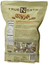 True North 100% Natural Clusters, Almond, Pecan, Cashews, Family Size 3 Pack QwX( 24 Ounce Each)
