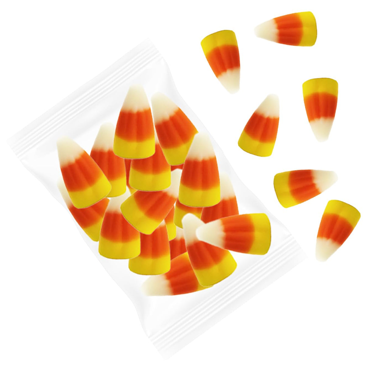 Fruidles Halloween Candy Corn - 60 Individual 1oz Bags - Classic Halloween Candy for Trick-or-Treaters, Made in USA (60-Pack)