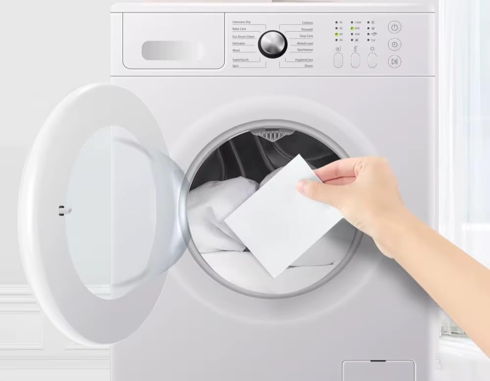 SureStuff Laundry Detergent Sheets Fresh Scent - 80 (7"x11") Loads Eco Liquidless Soap - Travel-Friendly for Hot & Cold Cycles, Tackles Tough Stains
