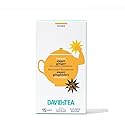 DAVIDsTEA Organic Super Ginger Herbal Tea - Caffeine-Free Tea Bags with Ginger, Green Rooibos & Pink Peppercorn - 15 Count - Spicy & Invigorating