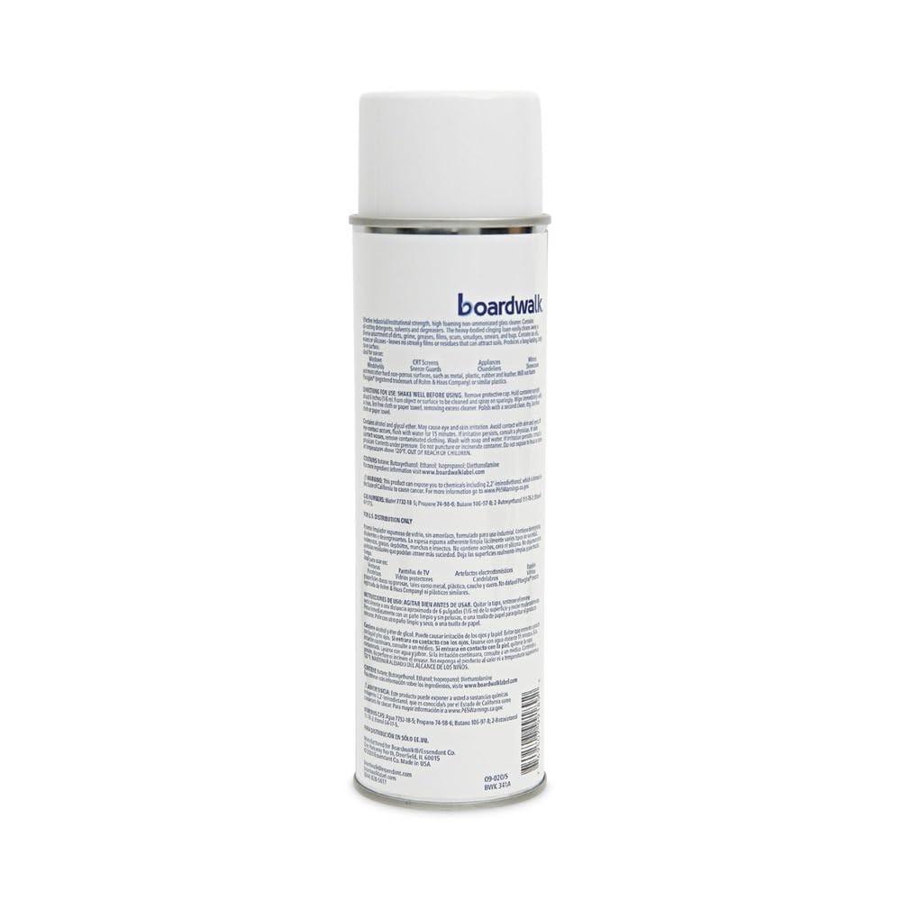Boardwalk 341ACT Glass Cleaner, Sweet Scent, 18.5 oz. Aerosol Can (Case of 12)