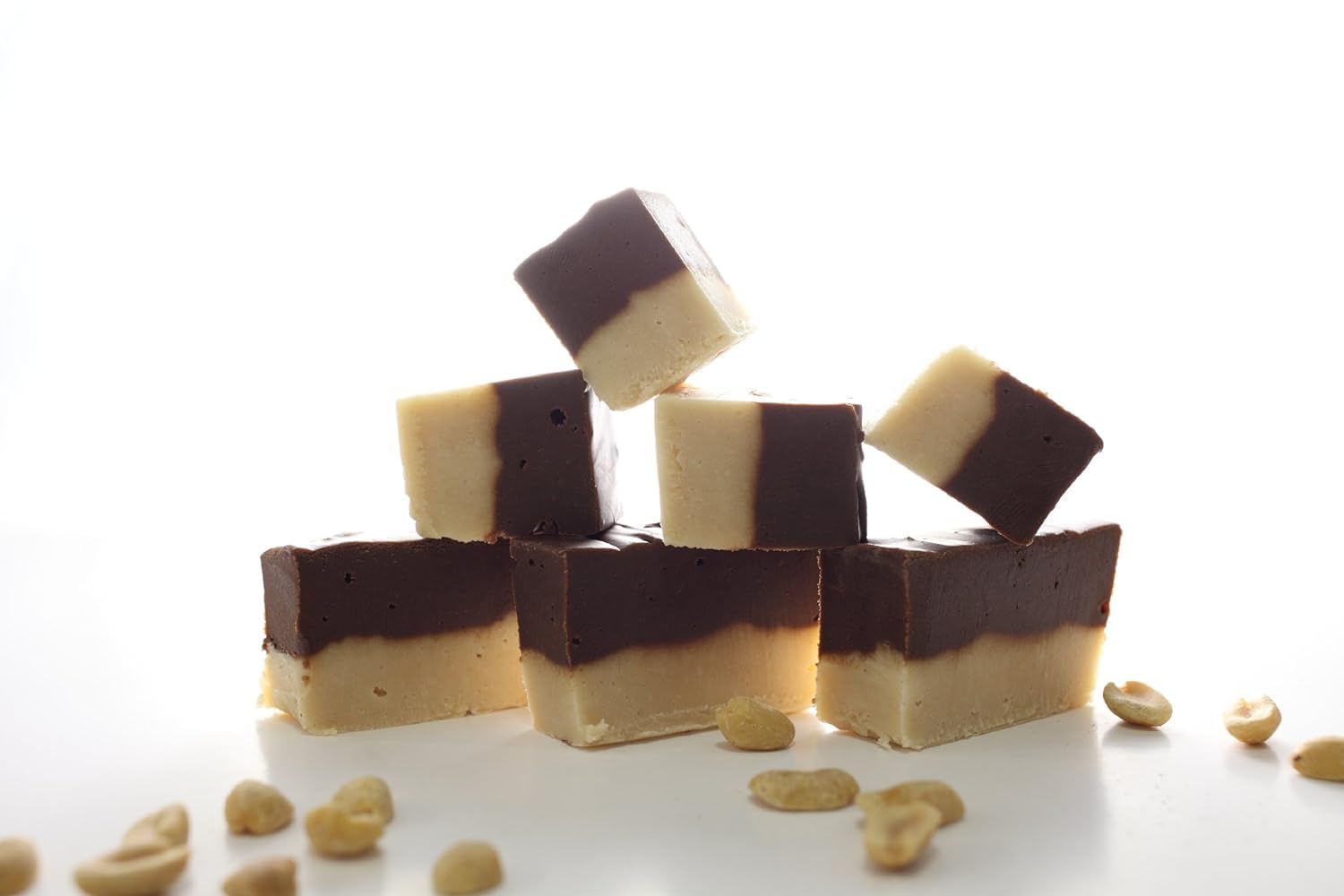 8oz. Nuts to You Smooth and Creamy Chocolate Peanut Butter Kettle Fudge | Fresh Gourmet Candy | Decadent and Delicious Handcrafted Fudge