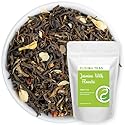 Jasmine with Flowers Green Tea - Gourmet Floral Scented Chinese Loose Leaf Tea - Zero Calories - 1 Pound (16 Oz.) Pouch