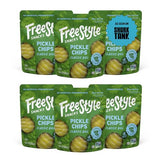 Freestyle Snacks Pickle Chip Snack Packs - Classic Dill - All Natural, Fresh-Packed Deli-Style Pickles - Non-GMO, Kosher, Gluten-Free, Low Calorie