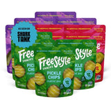 Freestyle Snacks Pickle Variety Snack Packs - 3 Flavors of All Natural, Fresh-Packed Deli-Style Pickles - Non-GMO, Kosher, Gluten-Free, Low Calorie