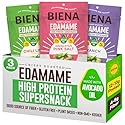 Biena Edamame Beans Snack High Protein Snacks - Healthy Office Snacks For Adults and Kids, 13g of Protein, 130 Low Calorie, Crunchy Edamame, Vegan