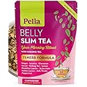 Belly Slim Tea - 11-Herb Formula with Ginger Licorice Cinnamon Fennel Oolong Lemon Dandelion Yerba Mate Mullein Leaves Milk Thistle & Peppermint