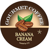 Banana Cream Flavored Coffee Pods - 35 Count Gourmet Single Serve Cups Compatible with Keurig Brewers - Smooth, Creamy Banana Medium Roast