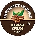 Banana Cream Flavored Coffee Pods - 35 Count Gourmet Single Serve Cups Compatible with Keurig Brewers - Smooth, Creamy Banana Medium Roast