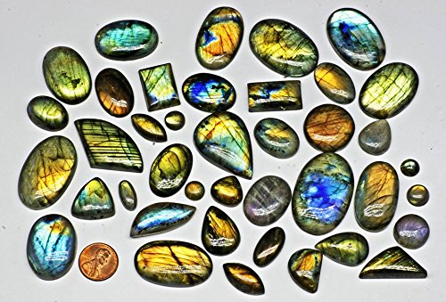 earth 1/4 Kilo Labradorite Cabs Wholesale Lot