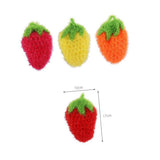 UPKOCH Dish Sponge Towel Strawberry Kitchen Cleaning Cloth 4pcs