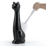 Allure Home Creation Black Cat 2-Piece Toilet Brush Holder and Brush Set