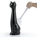 Allure Home Creation Black Cat 2-Piece Toilet Brush Holder and Brush Set