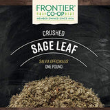 Frontier Co-op Sage Leaf, Crushed, Kosher | 1 lb. Bulk Bag | Salvia officinalis L.