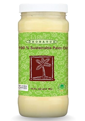 100% Sustainable Palm Oil | RSPO Certified |Food Grade | Not Hydrogenated | For cooking, baking and soap making -14 Fl Oz