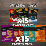 Popped Snack Variety Pack - 30 Count Snack Box with Air-Popped and Crunchy Chip Alternatives - Individually Wrapped Bags Assembled by Bussin Boxes