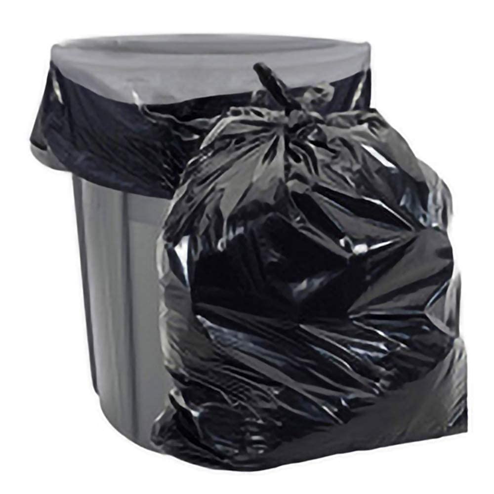 Aluf Plastics 45 Gallon Trash Bags - 1.25 MIL (eq) Black Heavy Duty Trash Can Liners - 40" x 47" - Pack of 100 - For Contractor, Industrial