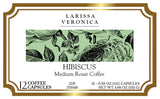 Hibiscus Medium Roast Coffee (Single Serve K-Cup Pods) (Gourmet, Naturally Flavored, Whole Coffee Beans) (12 pods, ZIN: 573048)