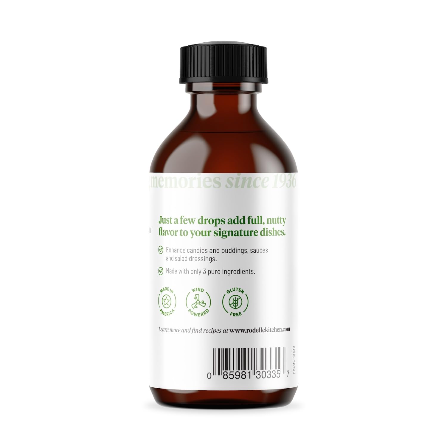 Rodelle Pure Almond Extract Gluten Free Made in USA, 2 Ounce