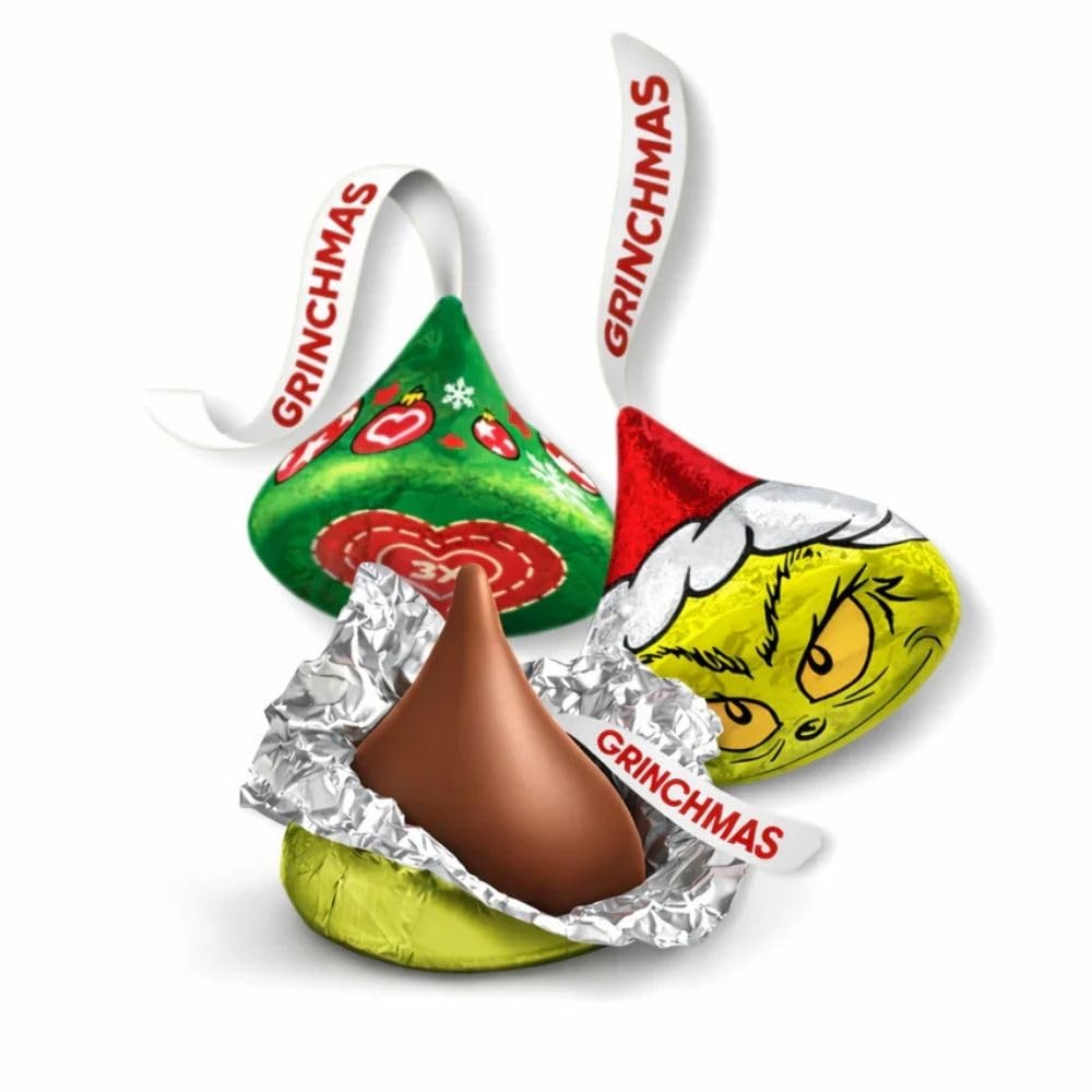Holiday Milk Chocolate Candy Pieces with Character Wrappers Bulk Bag - 1 lb (Approx. 100 pieces)