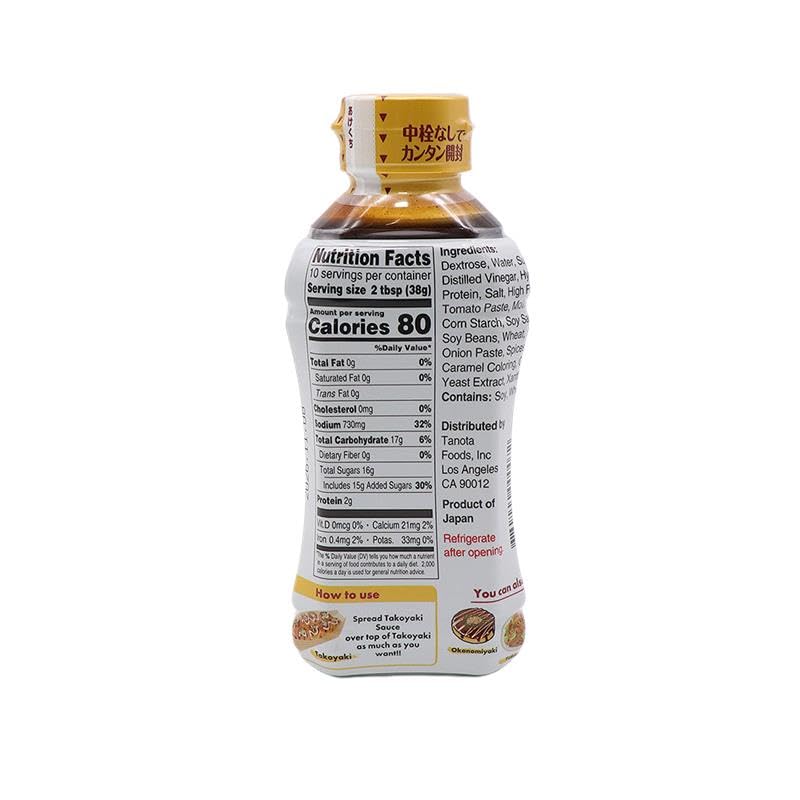 TANOTA Takoyaki Sauce 13.4oz (380g) | Authentic Japanese Umami Sauce for Takoyaki, Okonomiyaki, and Yakisoba | Product of Japan
