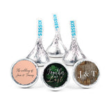 Personalized Wedding Stickers for Kisses Favors (108 Count) - Botanicals