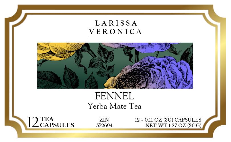 Fennel Yerba Mate Tea (Single Serve K-Cup Pods) (12 pods, ZIN: 572694) - 2 Pack
